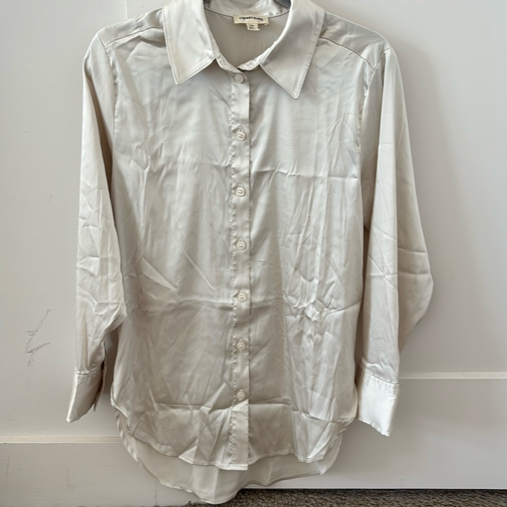 Open Edit Oversized Button Up Shirt